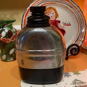 L. L. Bean (Gott) canteen, great for carrying hot drinks for hours on end!